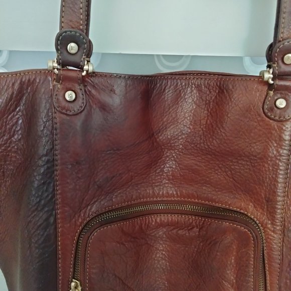 LC Leather Bucket Tote - Picture 12 of 13